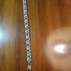 Vintage 7inch Sterling Silver Bracelet. 