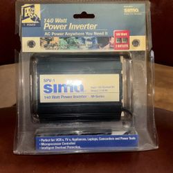 Sima 140 Watt Power Inverter Output 115V AC / Input 12V DC - Model SPV-1 