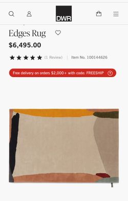 DWR Edges Rug (Pure Wool) 9’x13’