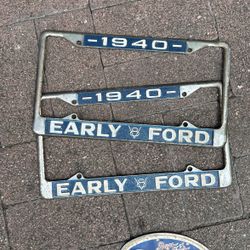 License Frames Toppers Vintage Pieces Garage