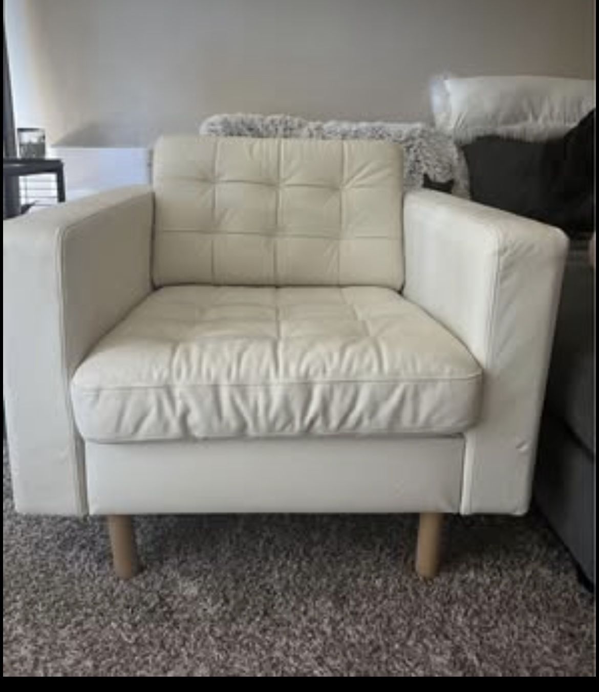 White IKEA Sofa Chair