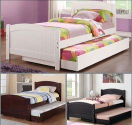 Twintwinn White Trundl3 With Orthopedic Matres!!!