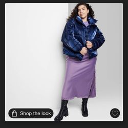 Women’s Blue Puffer Jacket