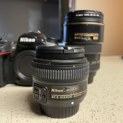 Nikon D7000 W/  50mm 1:1.8G & 17-55mm 1:2.8G