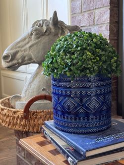 New Cobalt Blue indoor outdoor planter flower pot