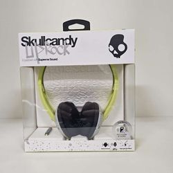 Brand New - Skullcandy Supreme Sound Uprock Mic Headphone in Neon Yellow