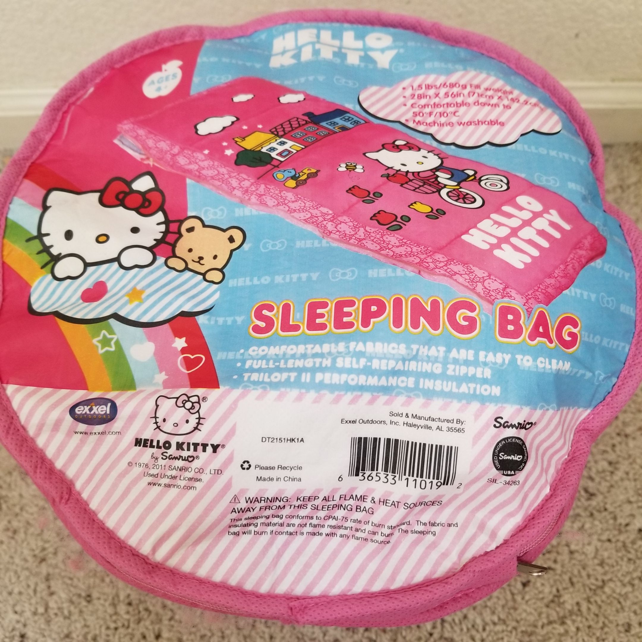 Hello Kitty sleeping bag