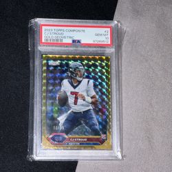 2023 Topps Composite CJ Stroud Gold Geometric Psa 10