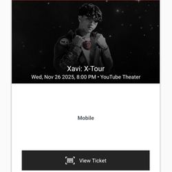 Xavi Tickets 