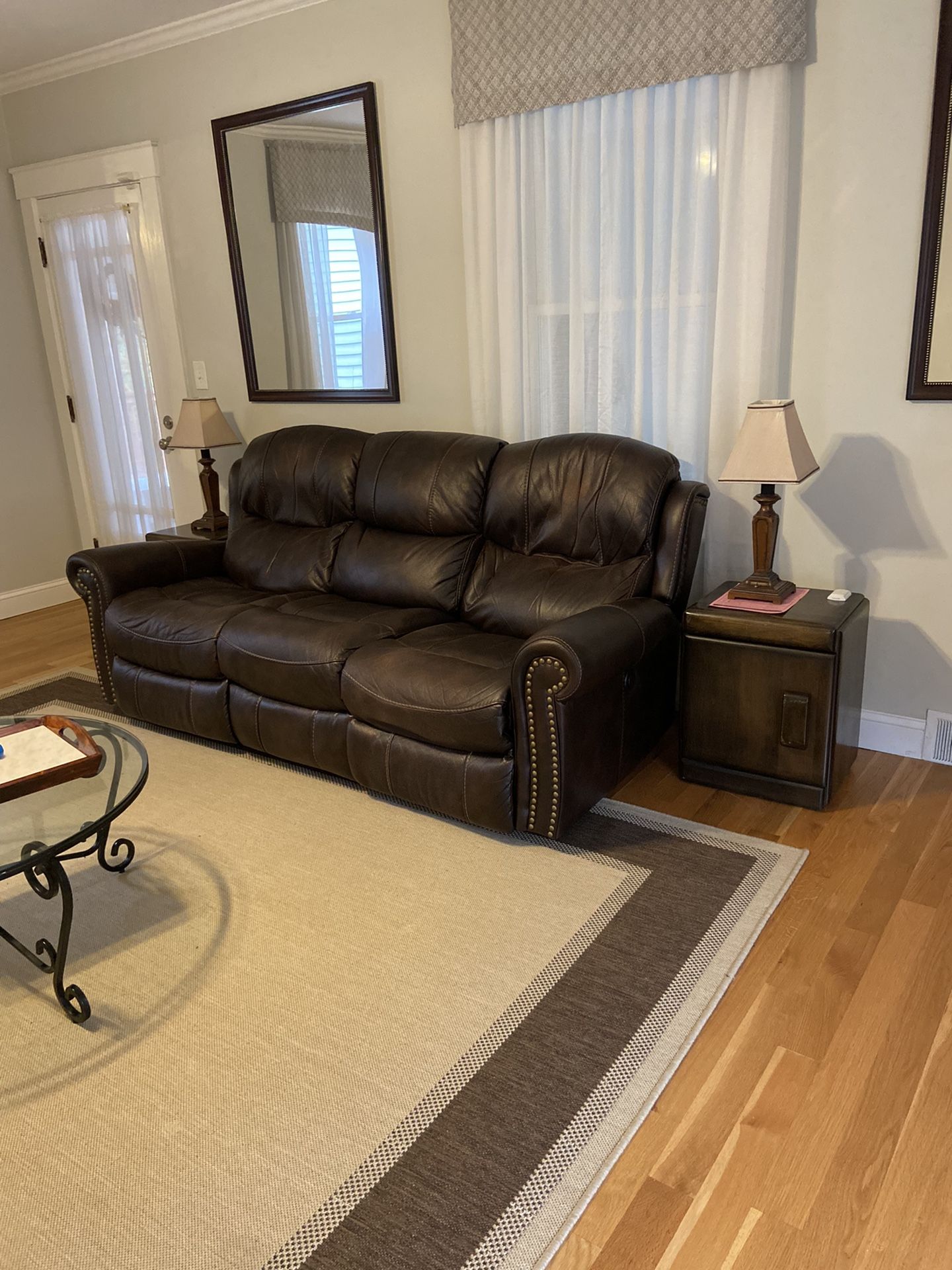 Couch With Two Motorized Recliners