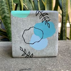 Hand Painted Boho Flower Pot  