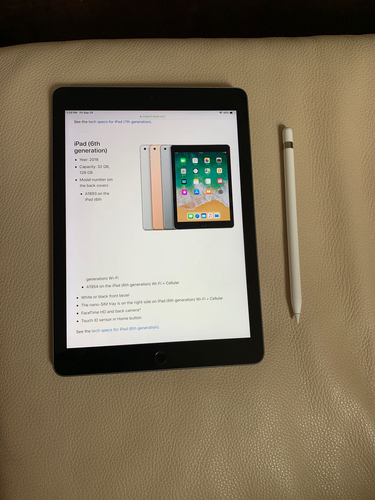 iPad 2018 Model 6th Generation $230 Perfect Condition
