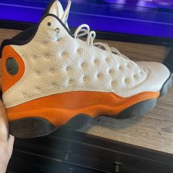 Orange Jordan 13s 