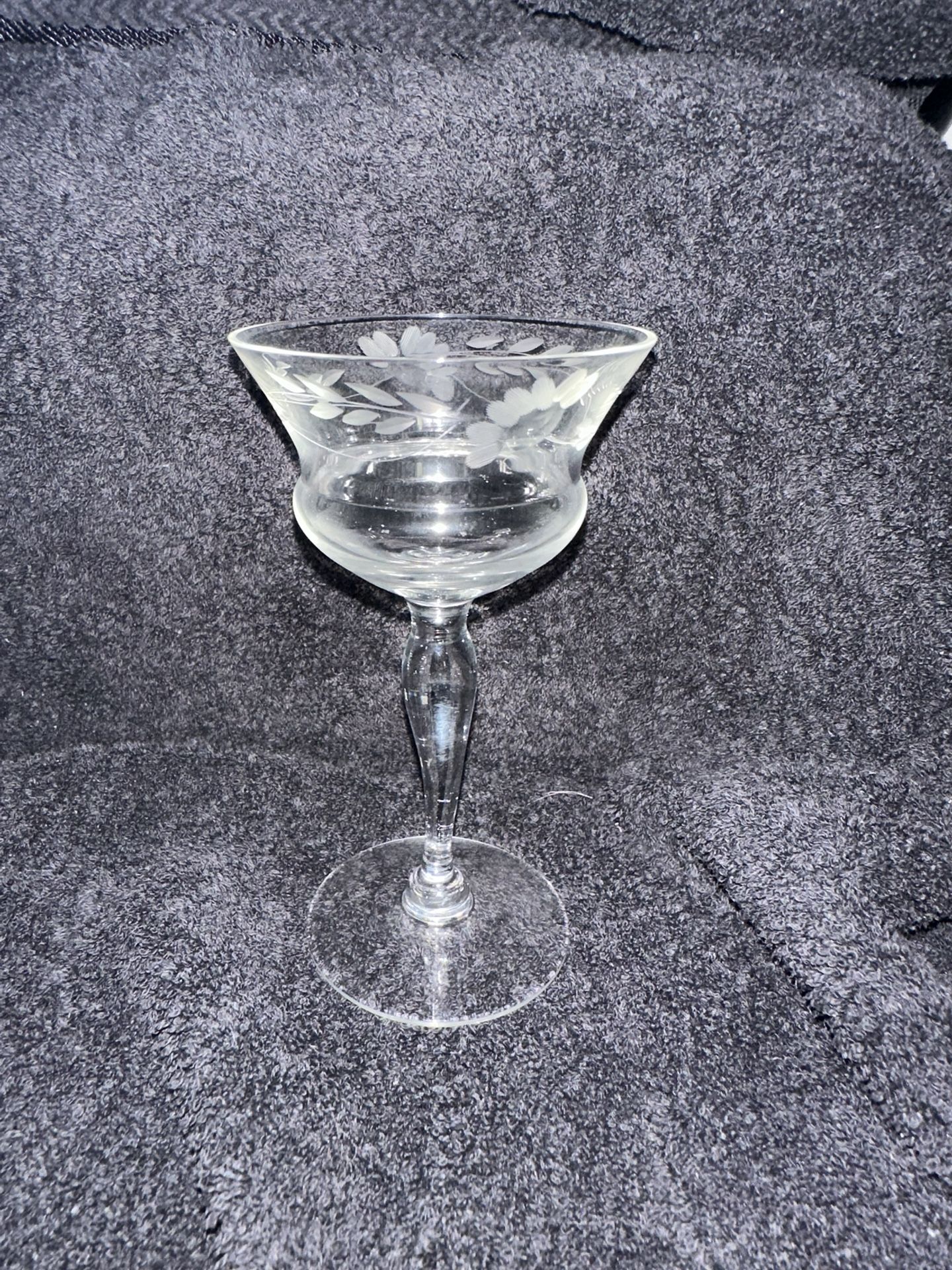 Antique etched glass
