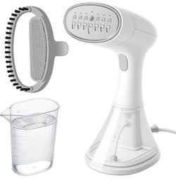 GEEZO 1600W Handheld Garment Steamer, Portable Electric Clothes Steam Iron with 3 Adjustable Steam Settings, Premium Aluminum Inner Tank, 0.8L Large W