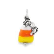 James Avery Sterling Silver Sweet and Spooky Halloween Art Glass Charm