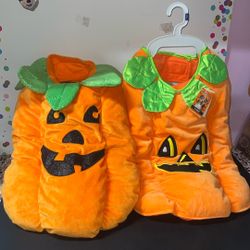 Halloween Pumpkin  Dog Costume Size L - XL NEW
