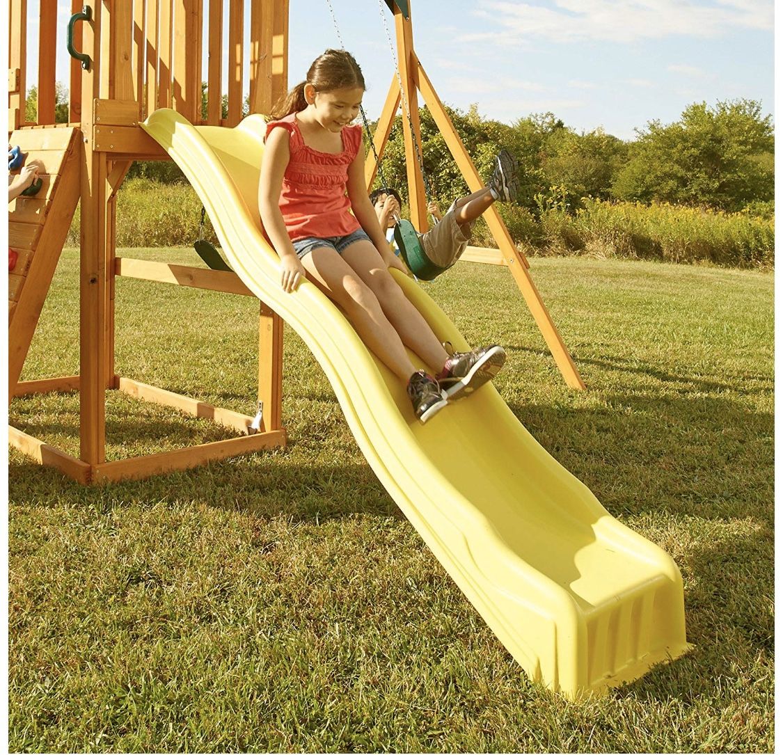 Swing N Slide Playground Loft Playset Swingset Tree House Yard Pool Cool Wave Apex Alpine Yellow