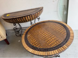 COFFEE TABLE & SIDE TABLE.