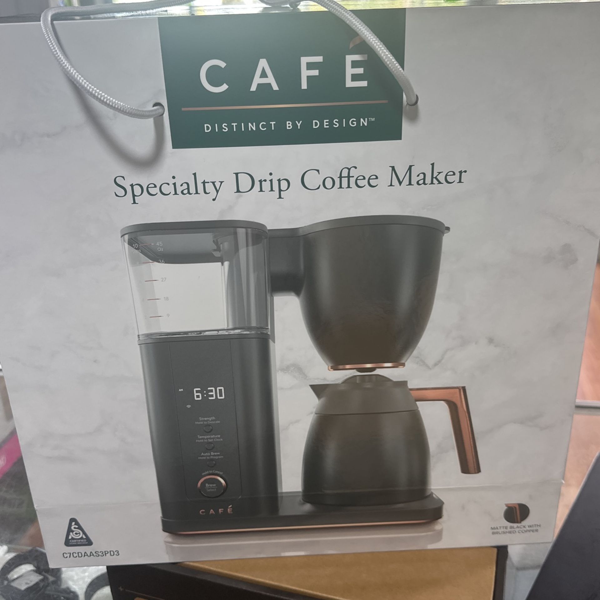 Caf Drip 10 Cup Coffee Maker with WiFi Matte Black Brand New
