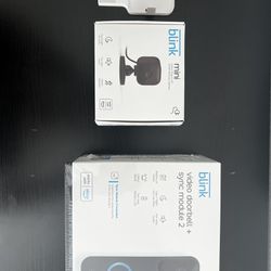 Blink Set (Video Doorbell, Sync Module 2 + Outlet Mount, and Mini Camera) 