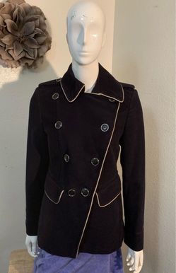 Karen Millen Size 6 Navy Blue SAMPLE Riviera Revolution Military Jacket Coat