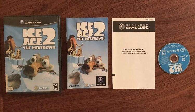 Ice Age 2 The Meltdown- Nintendo Gamecube- Working - W/Manual