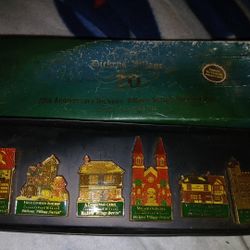 20th Anniversary Dickens Village Series History Pins