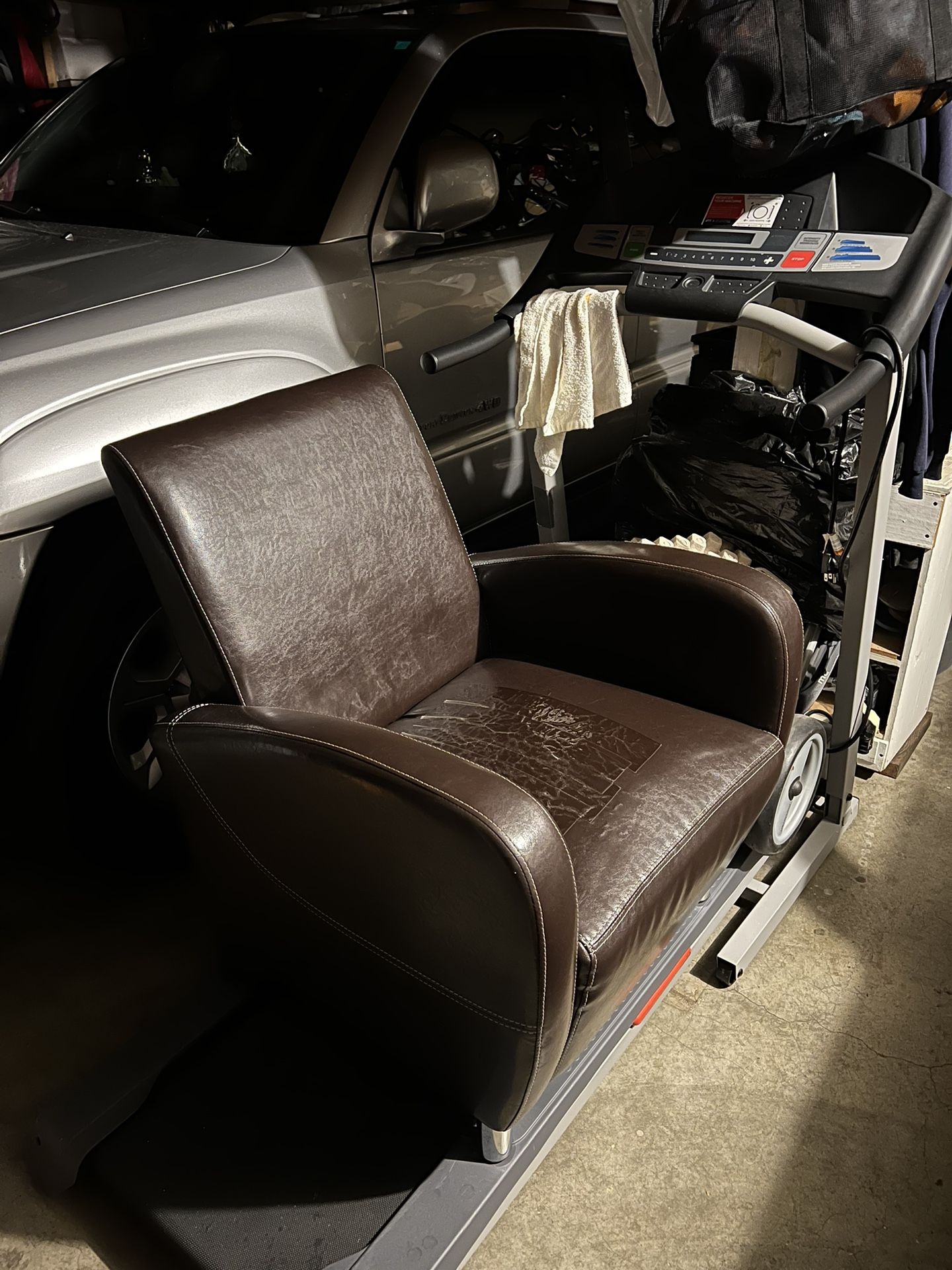 Free Leather Chair (Not Sure If Real Leather)