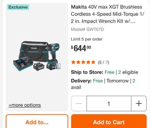 Makita 40Vmax Impact