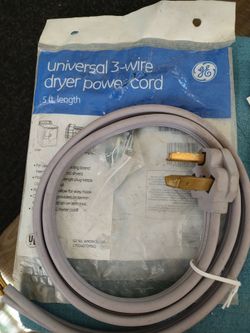 Brand New Universal 3 wire Dryer Power Cord