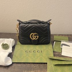 GG MARMONT MINI TOP HANDLE BAG