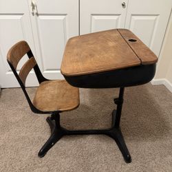 Vintage school desk