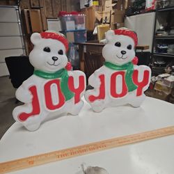 Vtg Empire Molds Joy Bear Blow Mold 14"