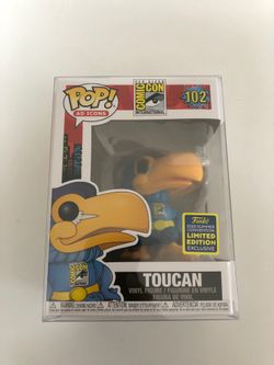 Toucan with cape Ad icon 2020 Sdcc shared exclusive funko pop
