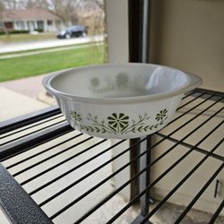 Glassbake Round Casserole Dish/ VINTAGE