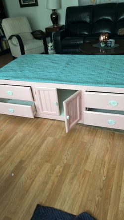 Twin bed with storage!