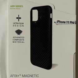 iPhone 11 Pro afix+ magnetic mount system. Military grade drop protection.