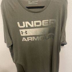 Under Armour Men’s Loose Active Wear Green Tshirt, 2XL