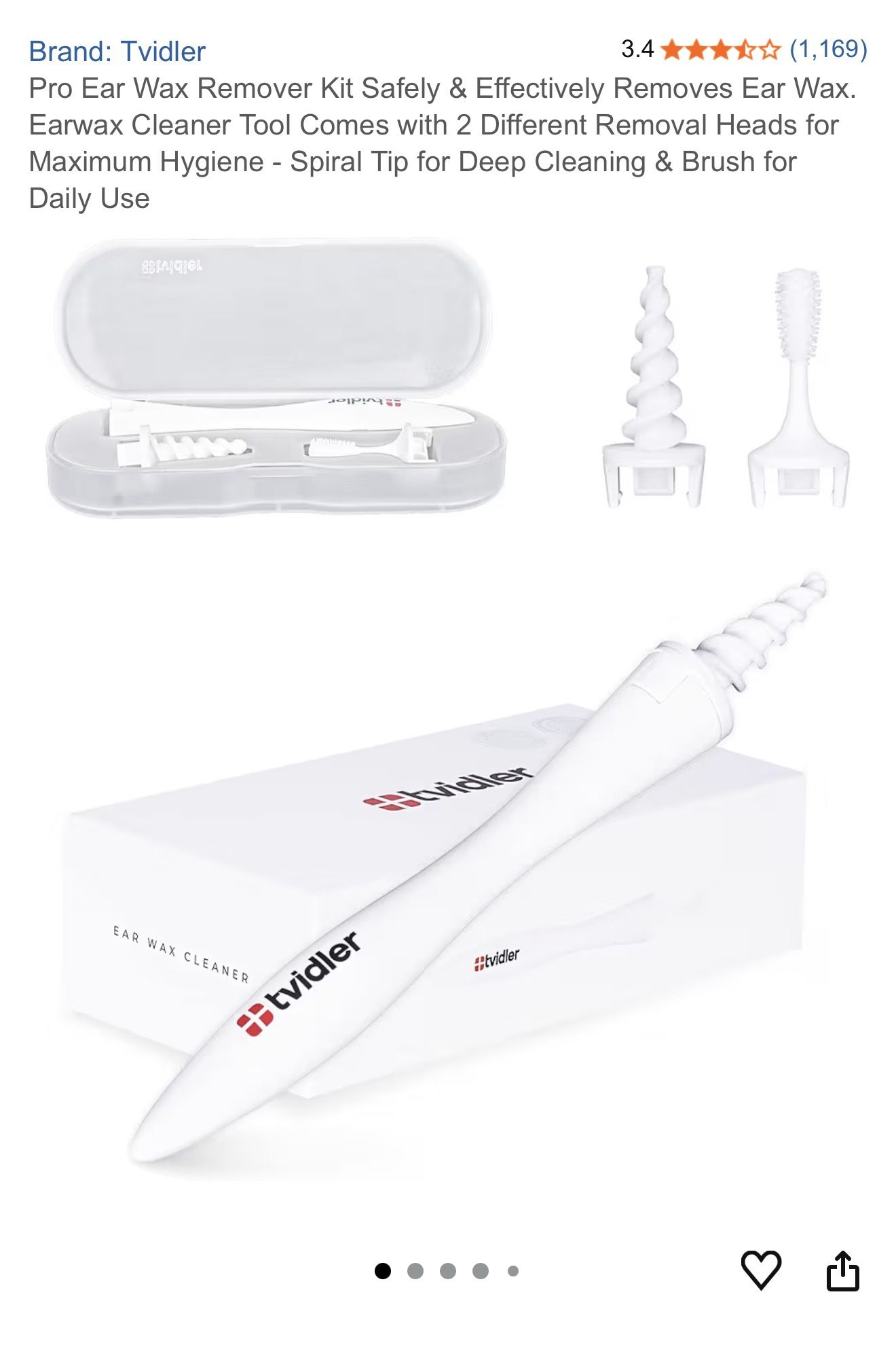 Tvidler Ear Wax Remover/Cleaner Kit