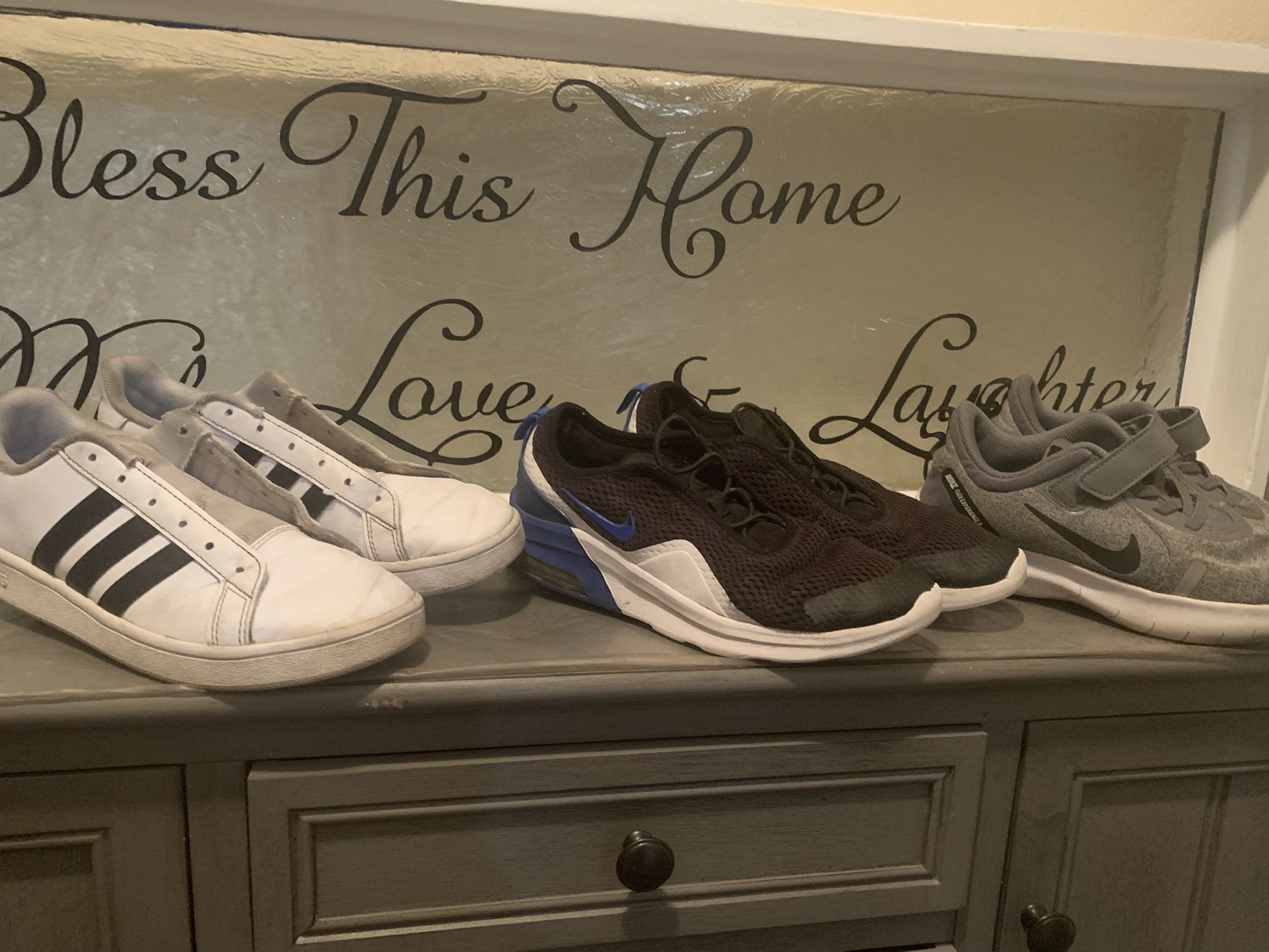 3 Pairs Of Shoes Size 3 Y