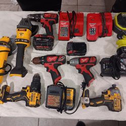 Dewalt And Milwaukee Power Tools