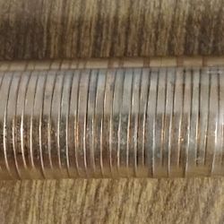 1963 USA America Uncirculated Lincoln Wheat Penny Cent One Roll Coins 
