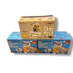 Fort Boards 90 Pc Set Blaster Kids Fort Building Kit Nerf Wars Compatible Gray