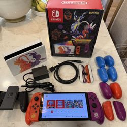 Nintendo Switch OLED Pokémon Scarlet & Violet Edition Excellent Condition