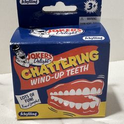 Schylling Jokers Delight Chattering Wind-Up Teeth Toy Gag Gift Classic Prank