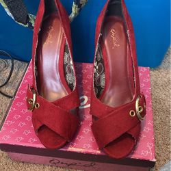 Brand New Red Wedges