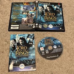 Lord of the Rings: The Two Towers Sony PlayStation 2 PS2 Complete CIB w/ Manual