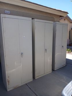 6ft Metal Storage Cabinets with Shelves