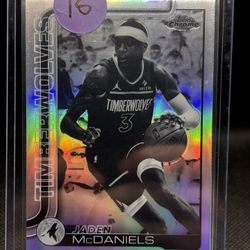 Jaden McDaniels Negative Refractor 